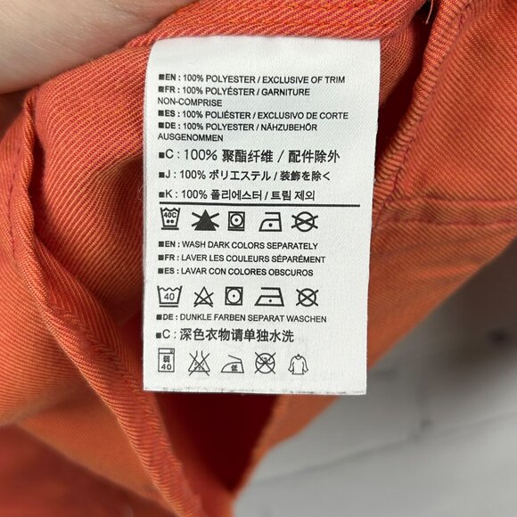 Arcteryx Orange Button Shirt Womens L Long Sleeve Relaxed Fit Outdoors Gorpcore - Picture 4 of 12